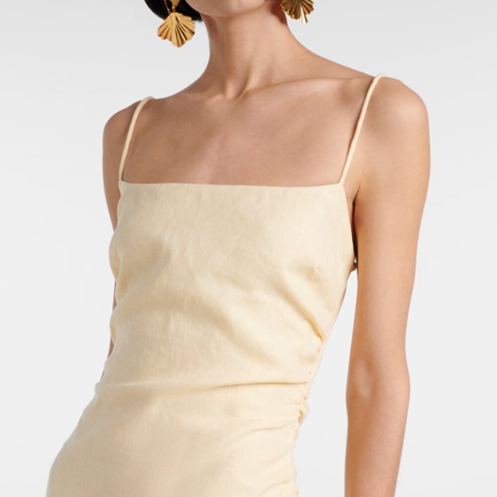 SIR the Label / Mytheresa Tamara Linen Midi Dress NWT - $555 In Store Sz 2 - Picture 2 of 10
